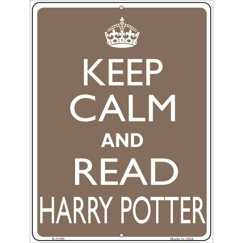 Keep Calm And Read HARRY POTTER Wholesale Metal Novelty Parking Sign
