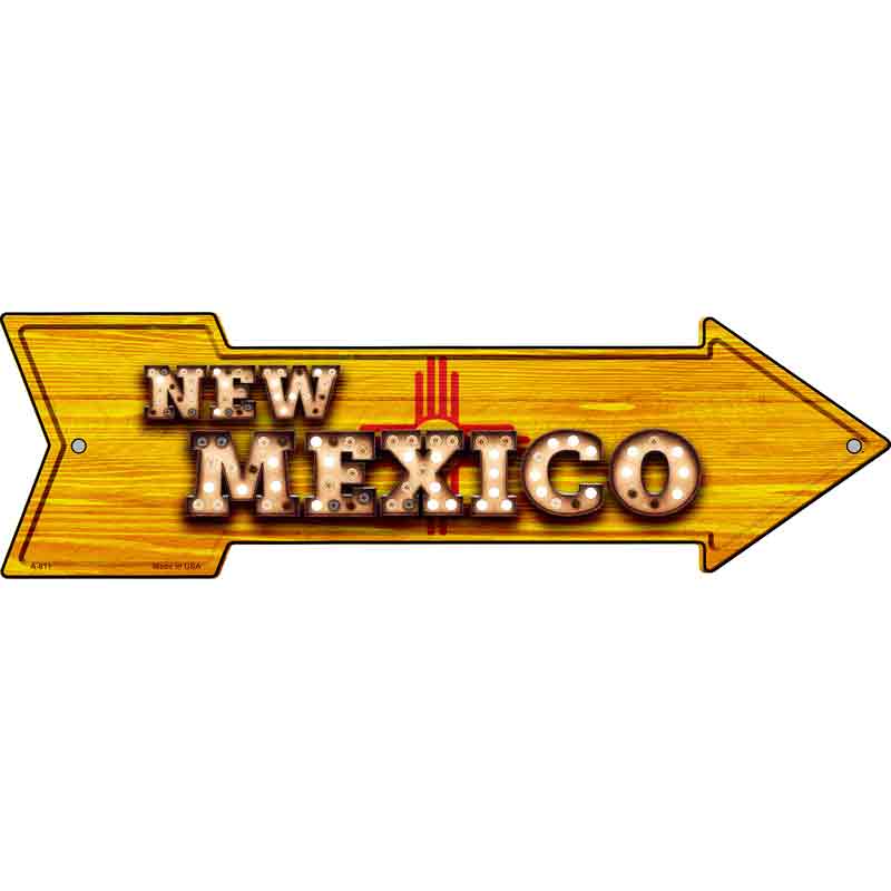 New Mexico Bulb Lettering With State FLAG Wholesale Novelty Arrows
