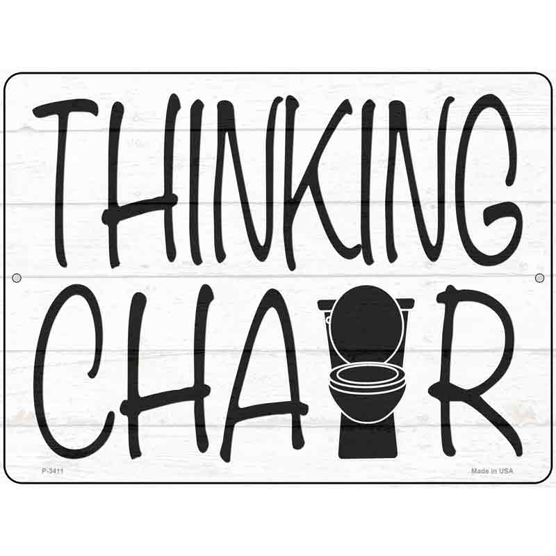 Thinking CHAIR Wholesale Novelty Metal Parking Sign