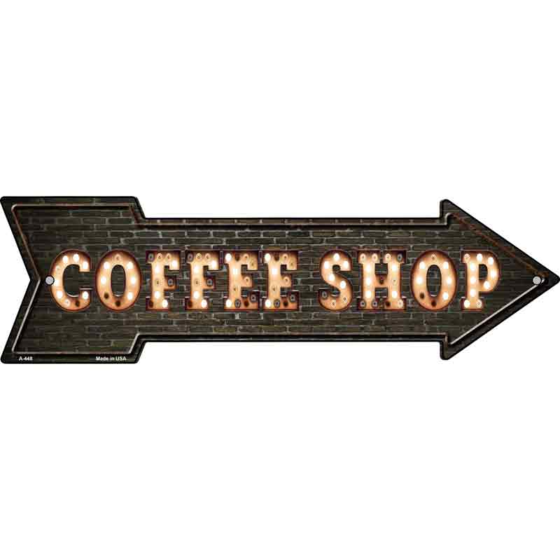 COFFEE Shop Bulb Letters Wholesale Novelty Arrow Sign